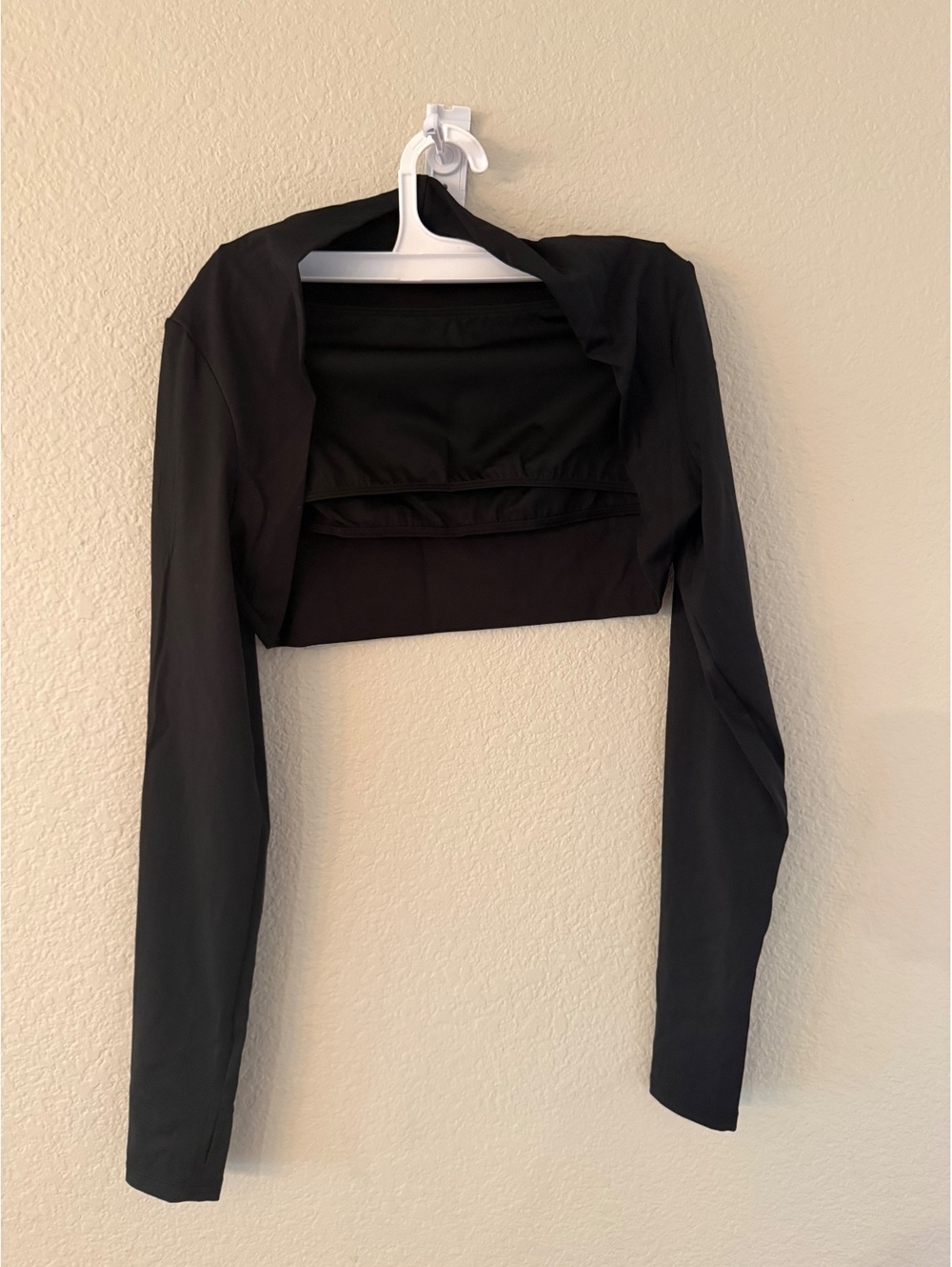 Halara Medium Long Sleeve Shrug and Large Tube top